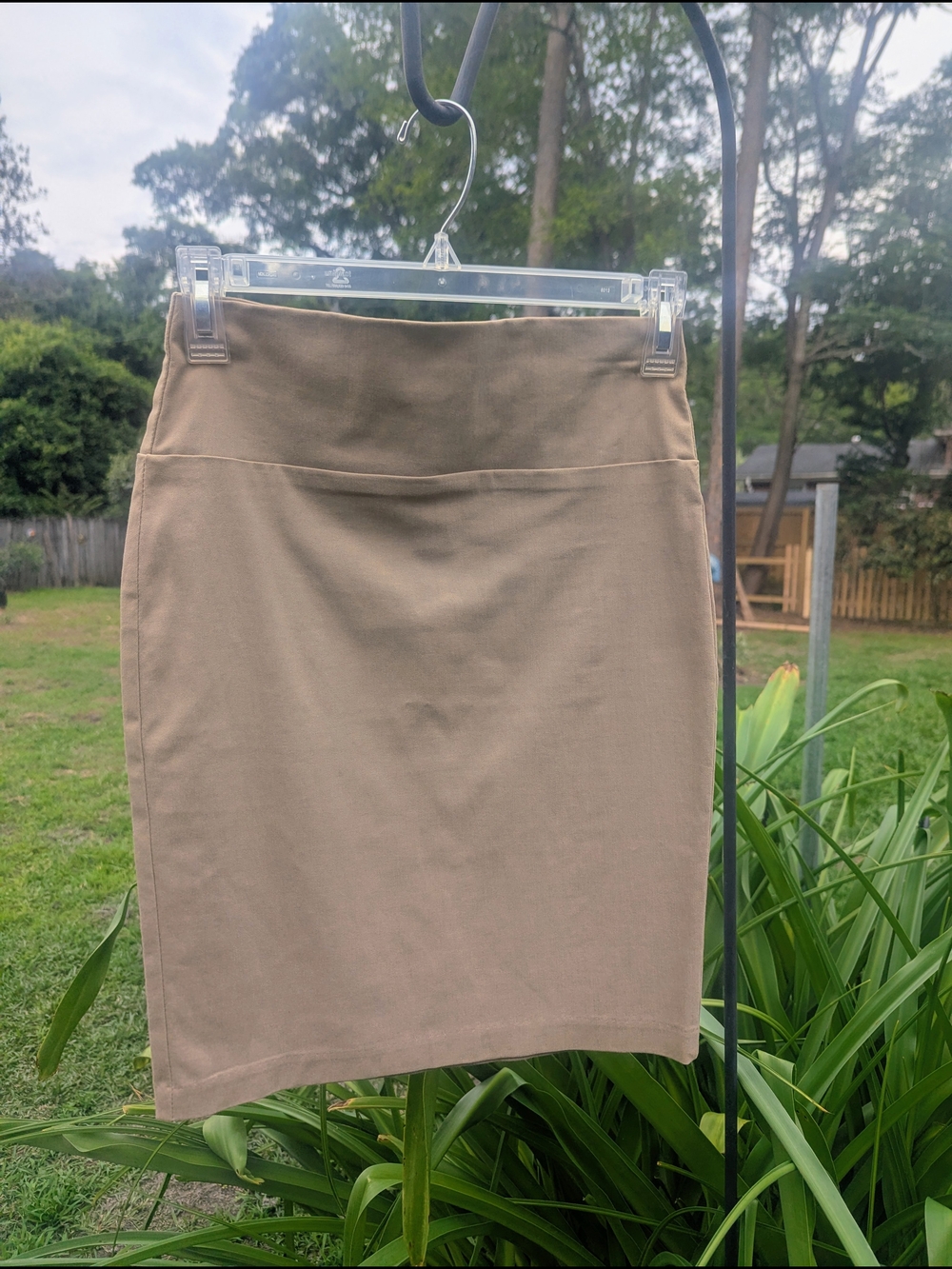 Windsor Tan Pencil Skirt - Sleek Workwear